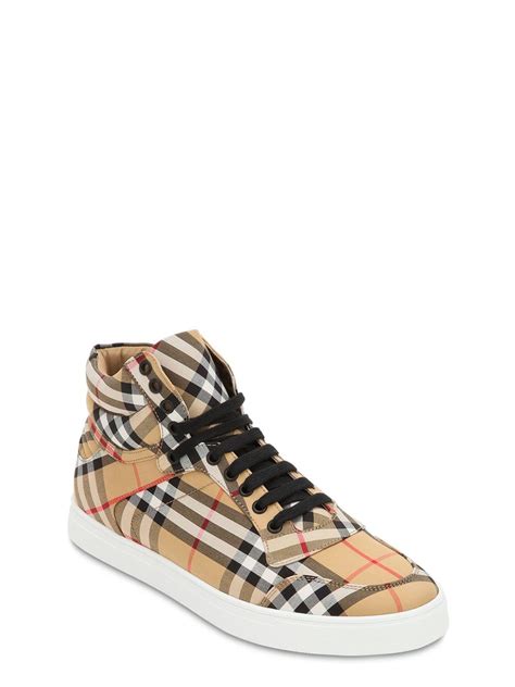 high top burberry shoes|padded classic burberry sneakers.